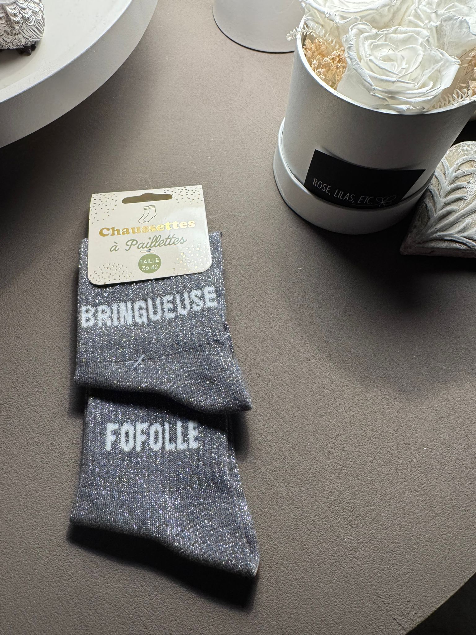 Chaussettes à Paillettes 2 mots