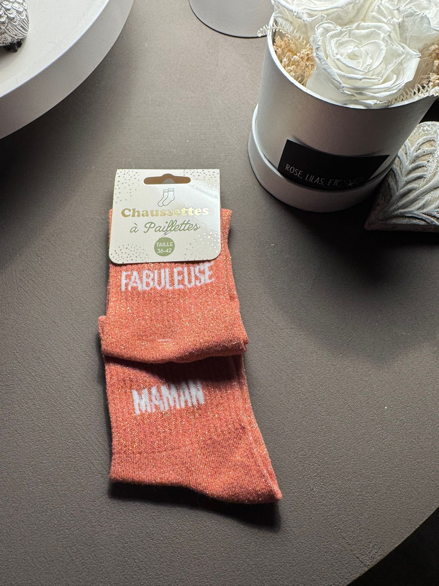 Chaussettes à Paillettes 2 mots