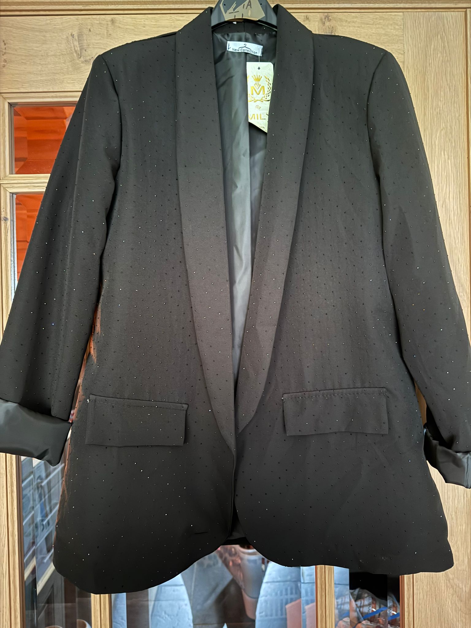 Blazer Alexandra strass noir