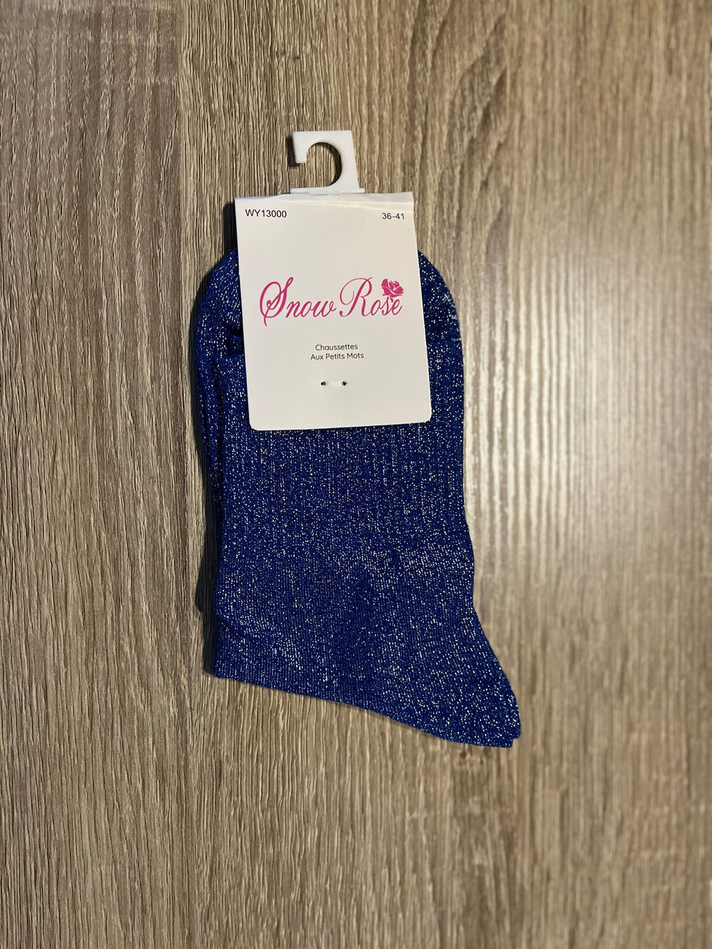 Chaussettes à paillettes unies