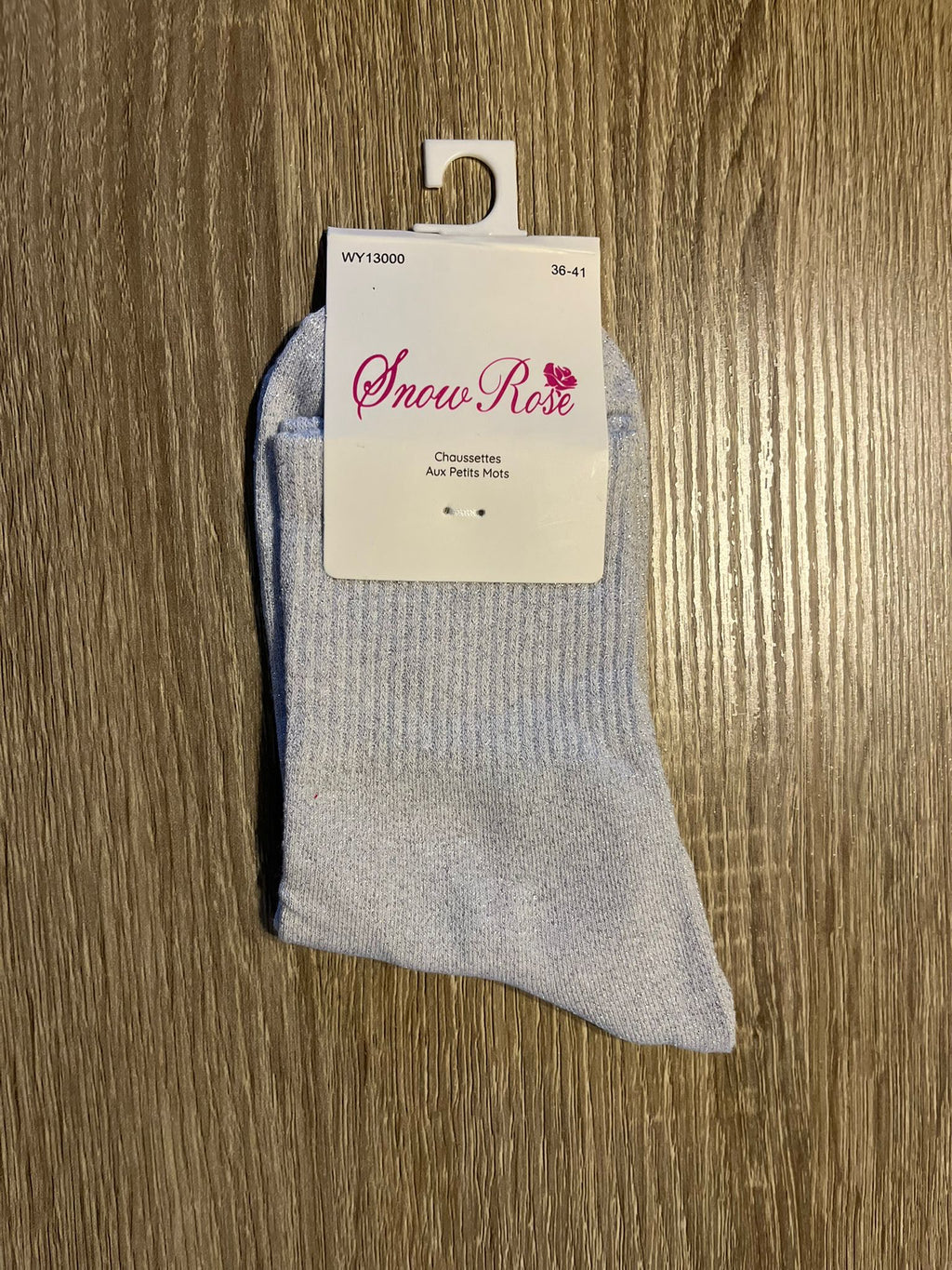 Chaussettes à paillettes unies