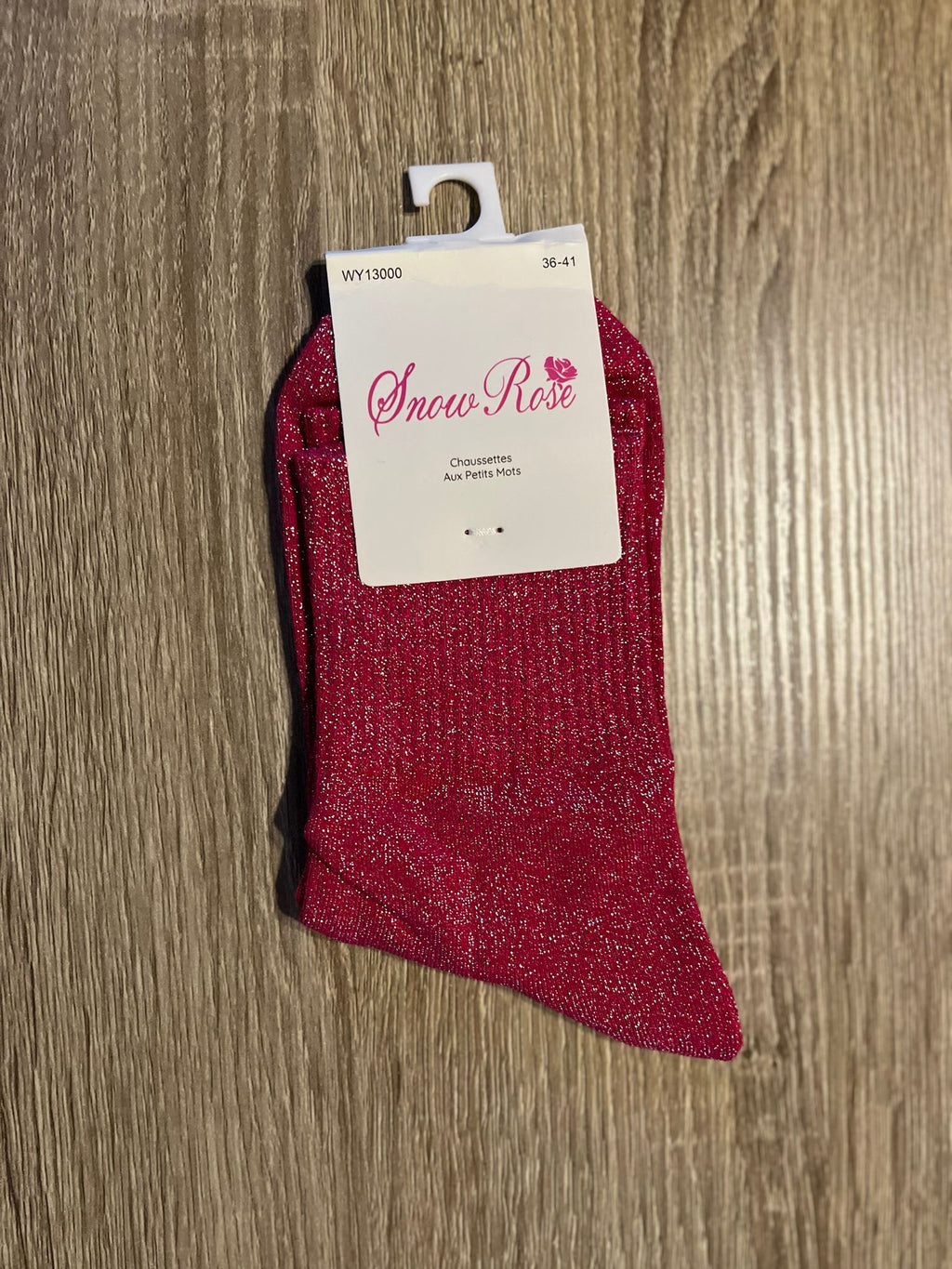 Chaussettes à paillettes unies