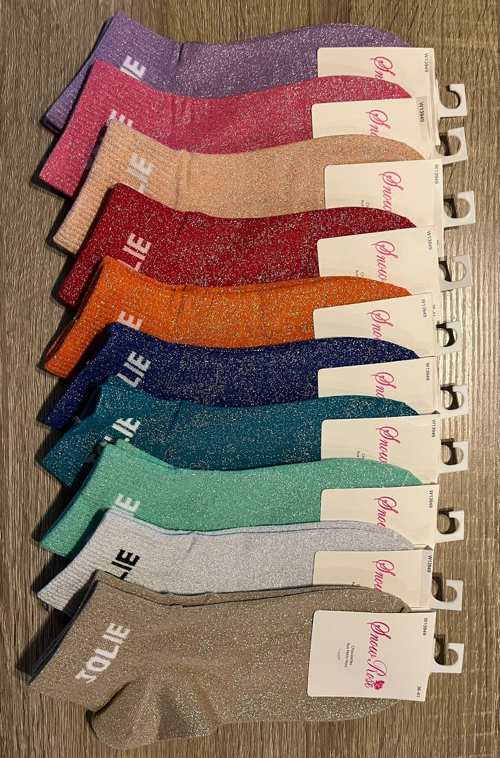 Soquettes à paillettes