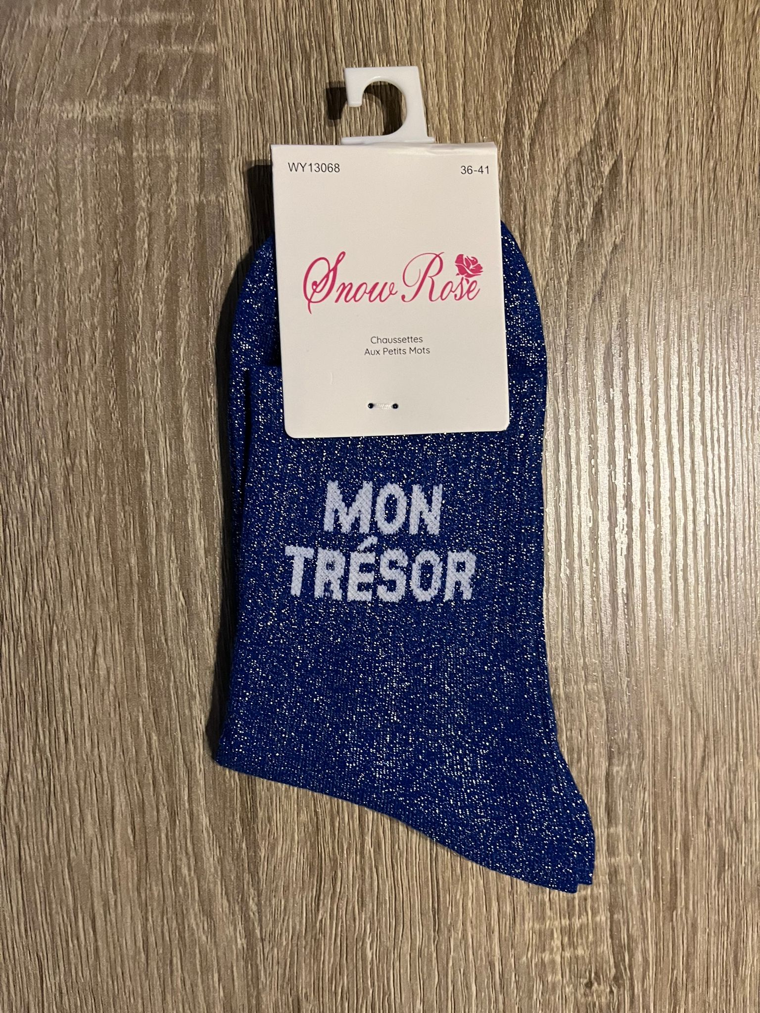 Chaussettes à paillettes mon trésor