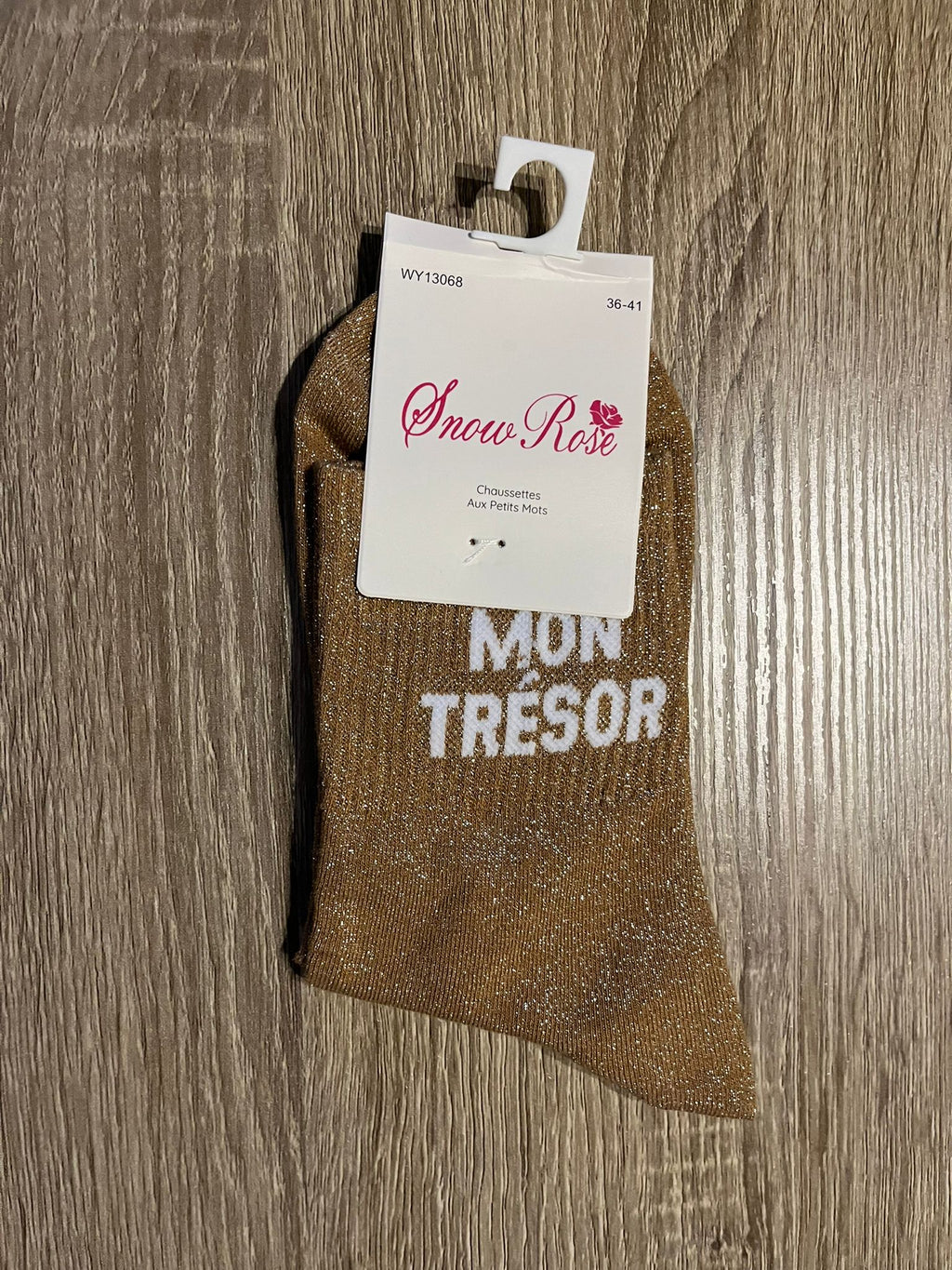 Chaussettes à paillettes mon trésor