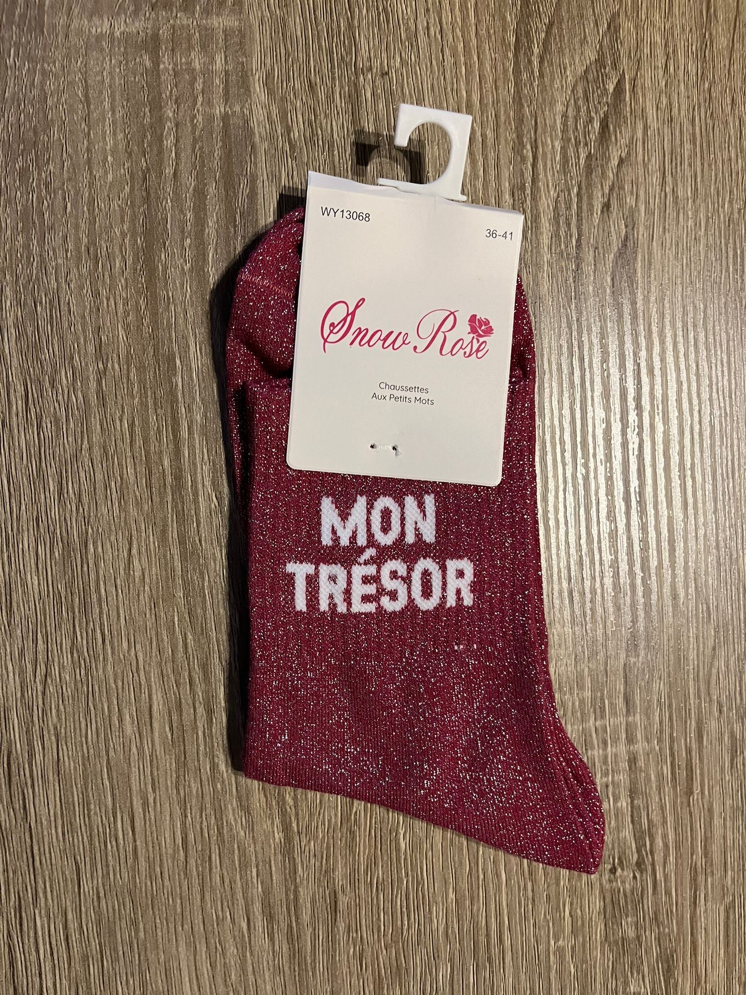 Chaussettes à paillettes mon trésor