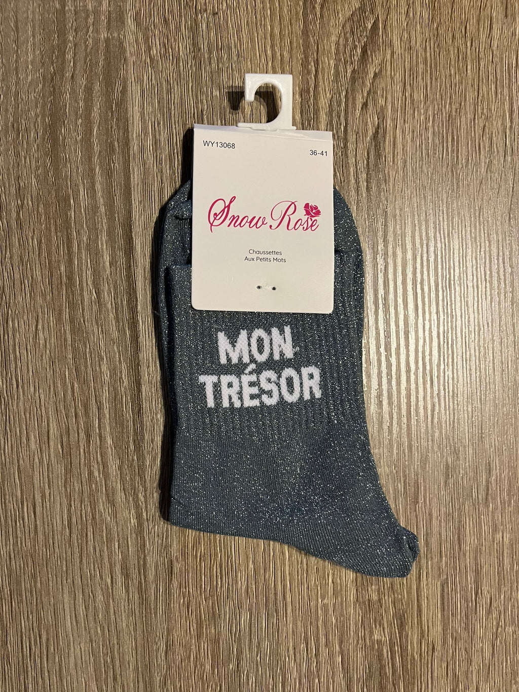 Chaussettes à paillettes mon trésor