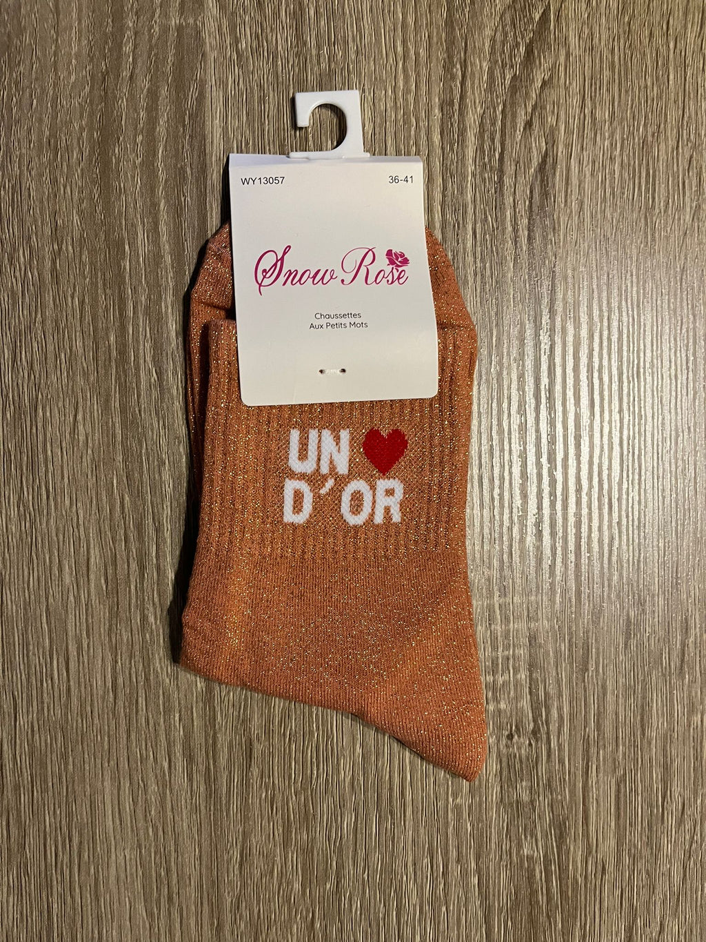 Chaussettes à paillettes UN COEUR D'OR