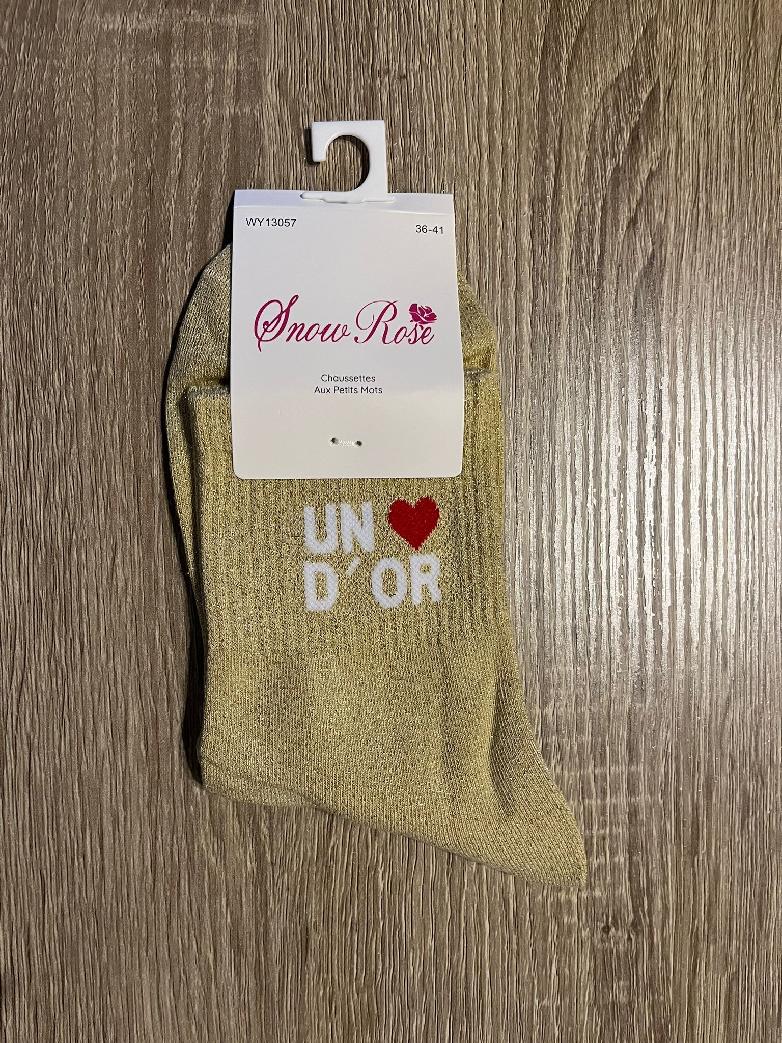 Chaussettes à paillettes UN COEUR D'OR