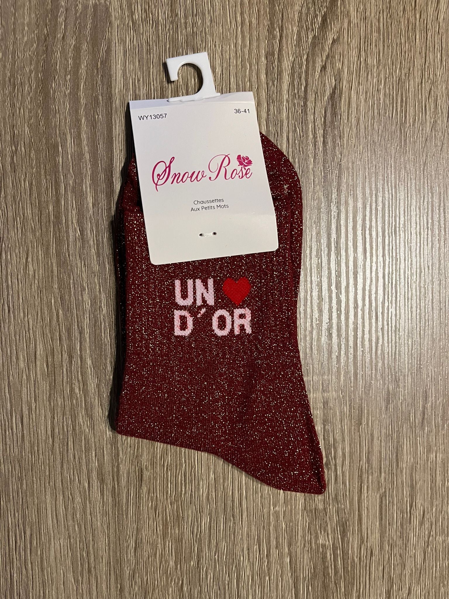 Chaussettes à paillettes UN COEUR D'OR