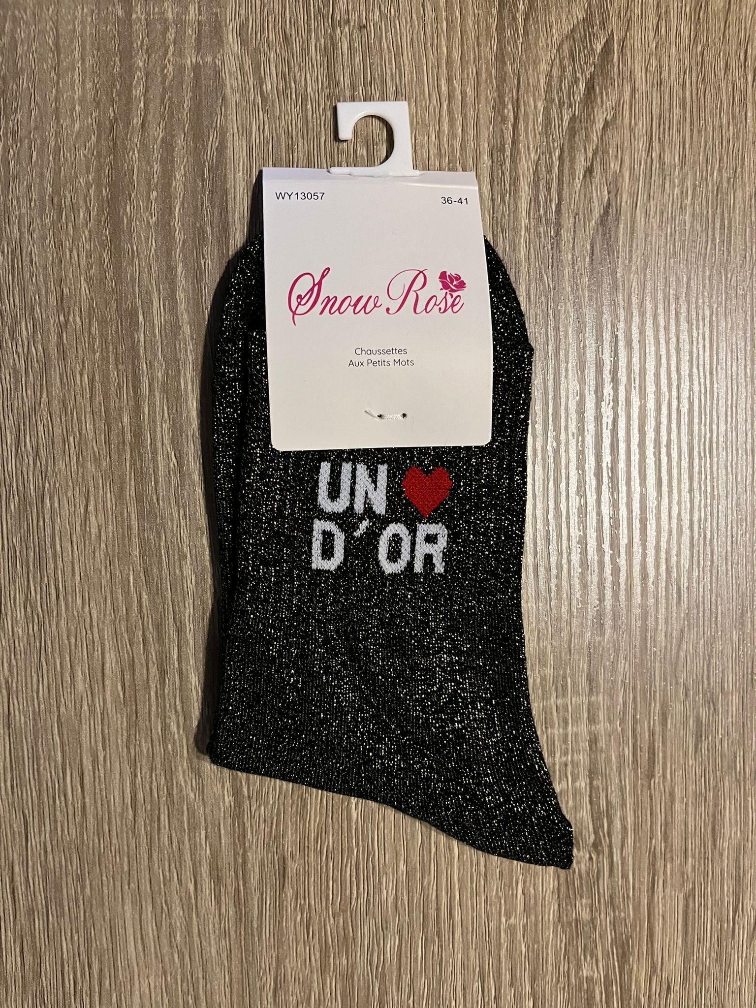 Chaussettes à paillettes UN COEUR D'OR