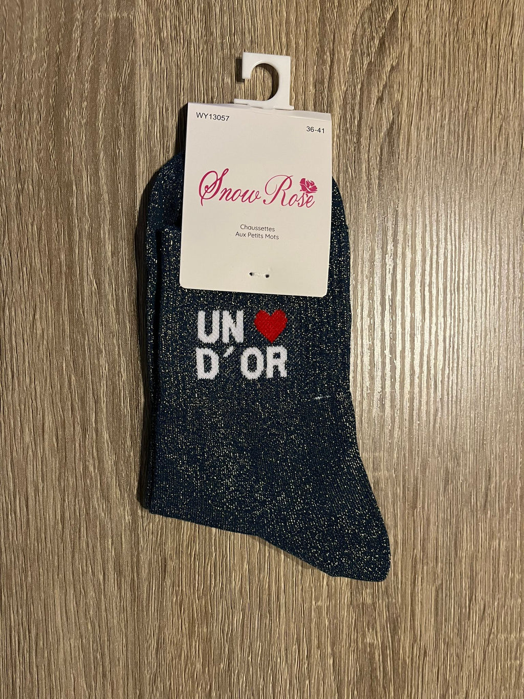 Chaussettes à paillettes UN COEUR D'OR