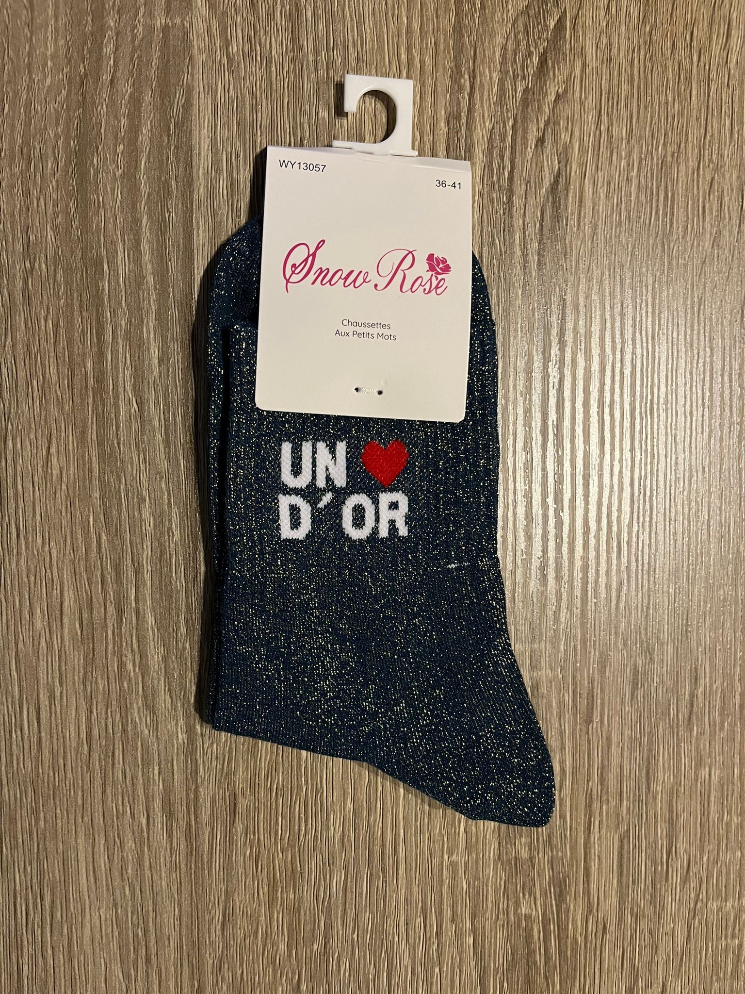 Chaussettes à paillettes UN COEUR D'OR