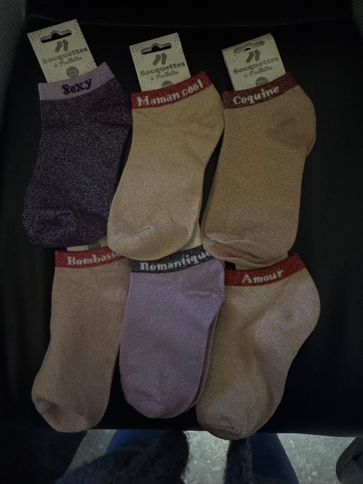 Soquettes à paillettes