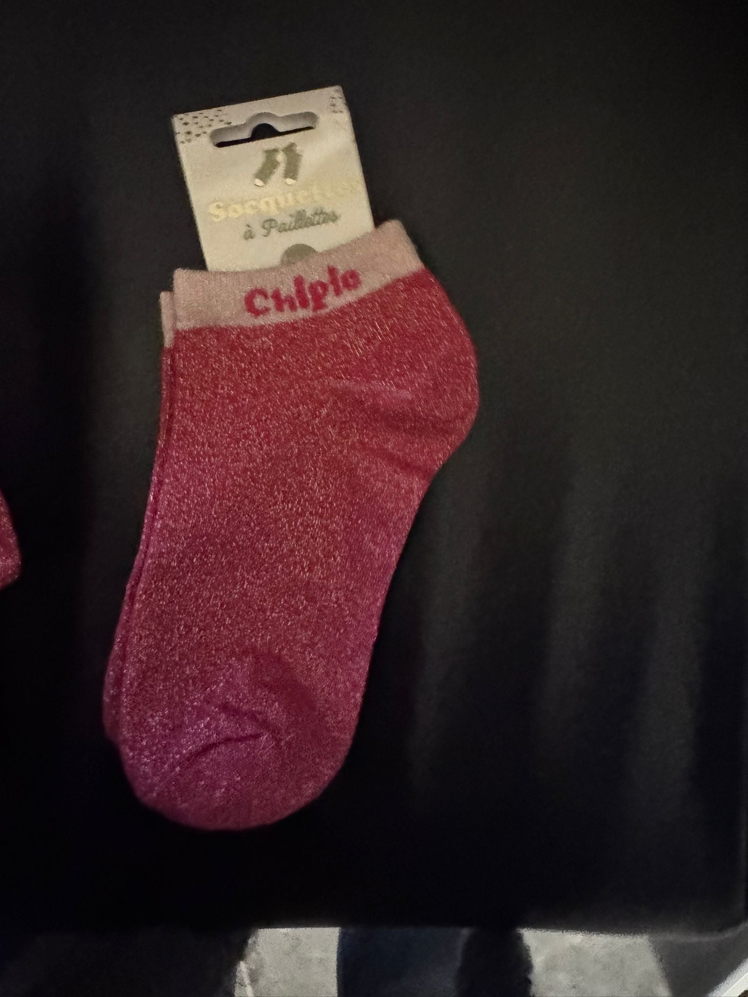 Soquettes à paillettes