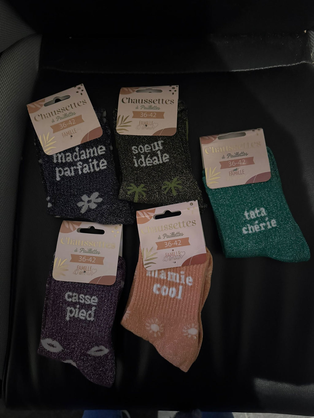Chaussettes à paillettes