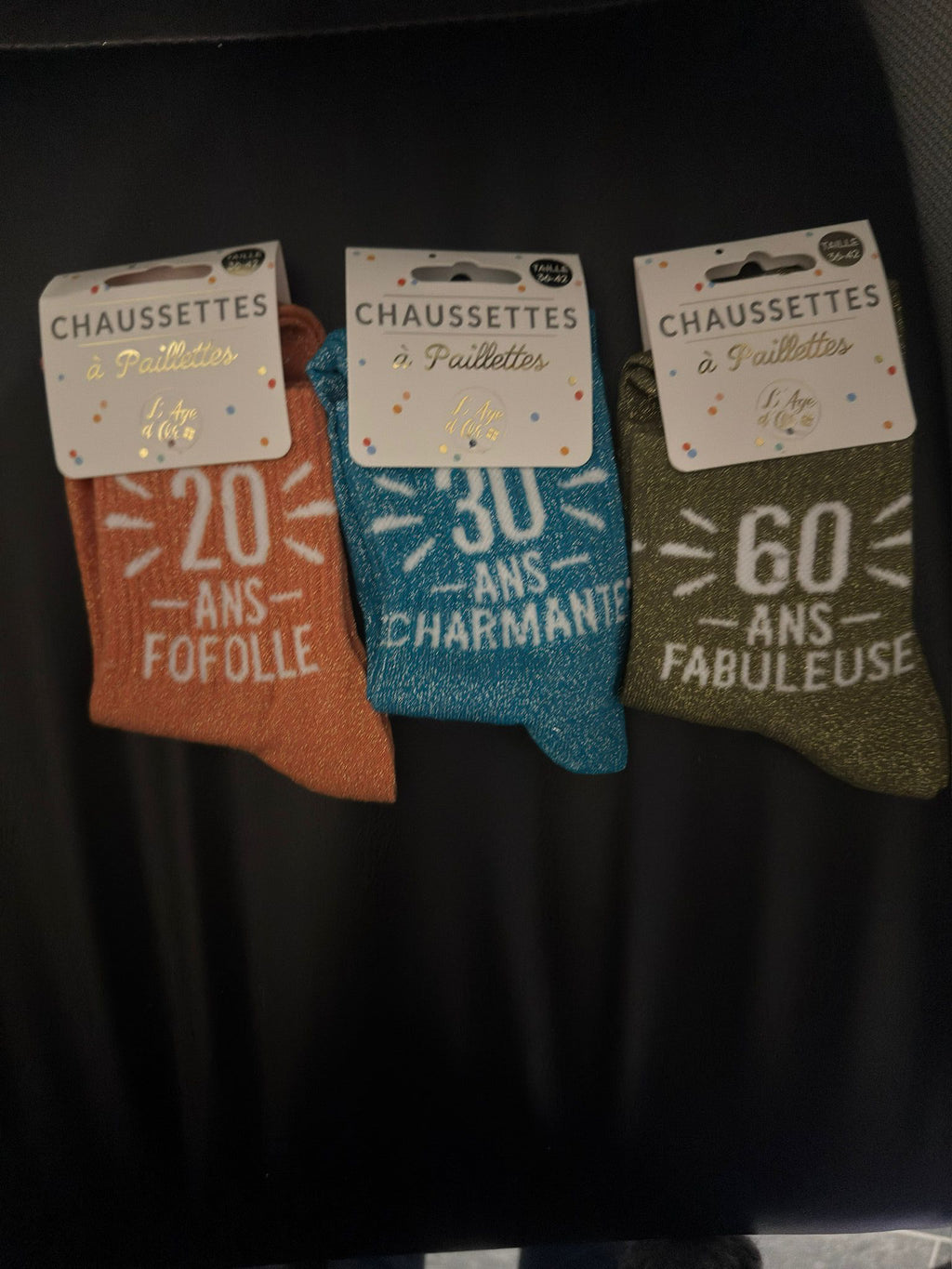 Chaussettes à paillettes