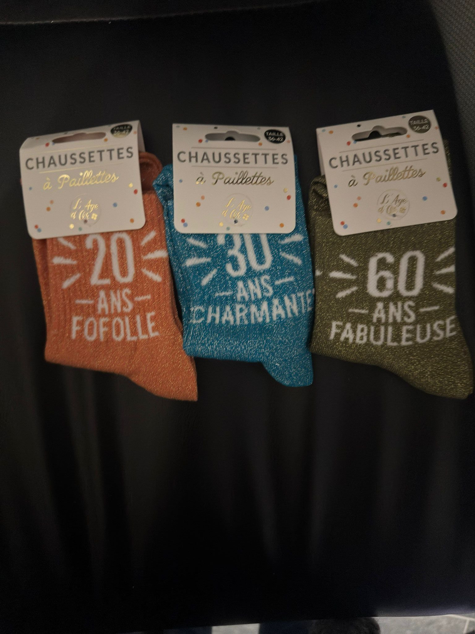 Chaussettes à paillettes