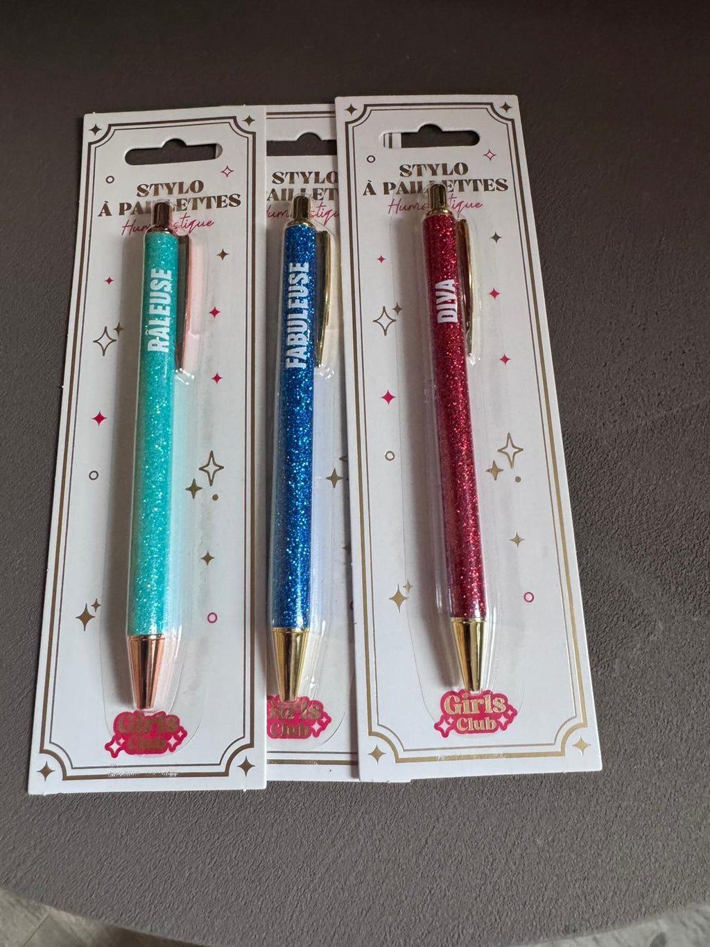 Bic à paillettes