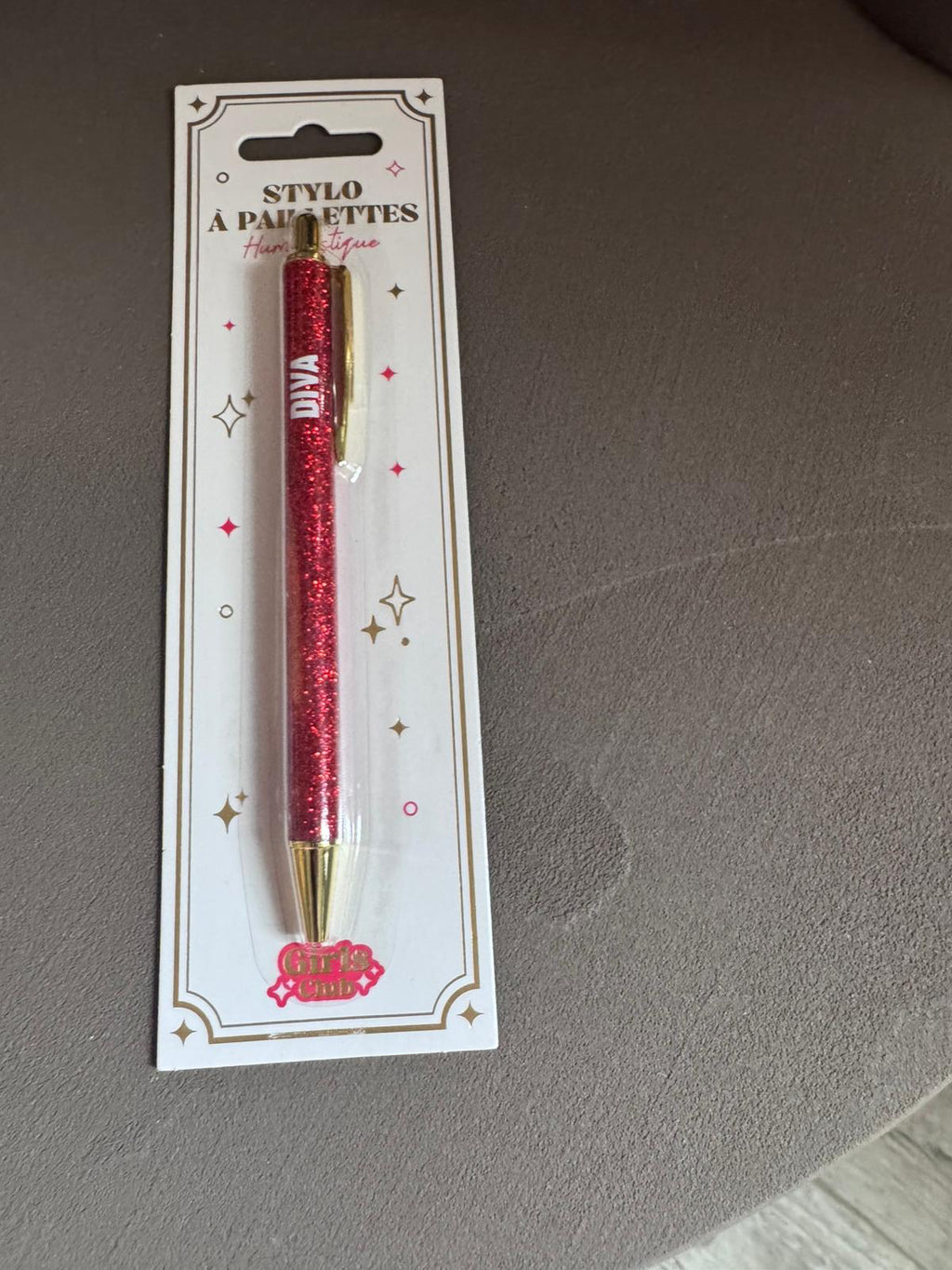 Bic à paillettes