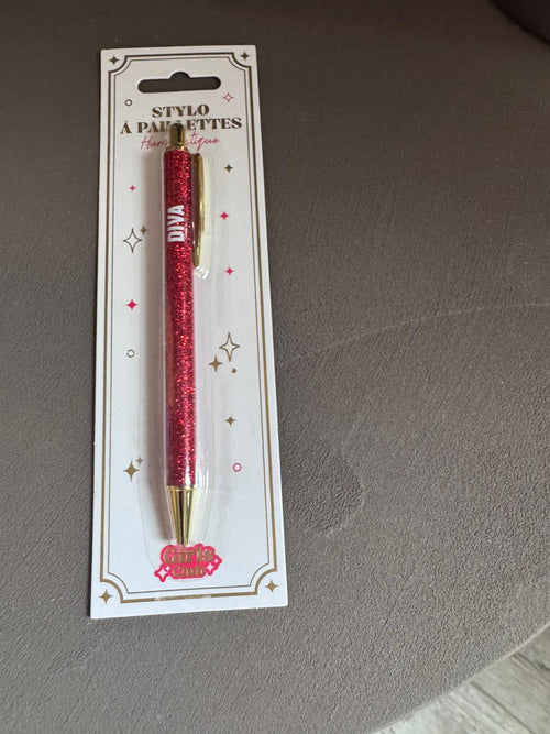 Bic à paillettes