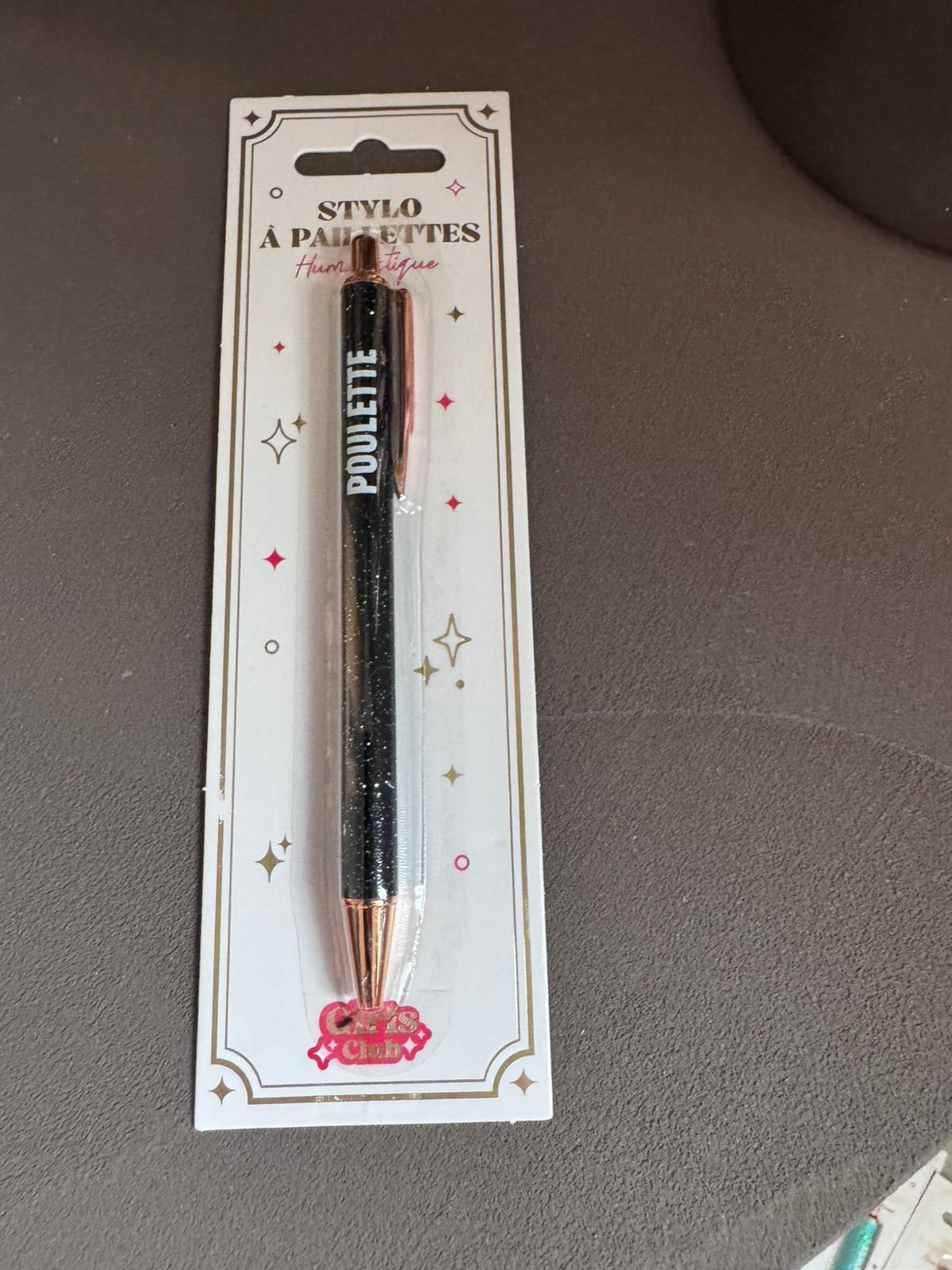 Bic à paillettes