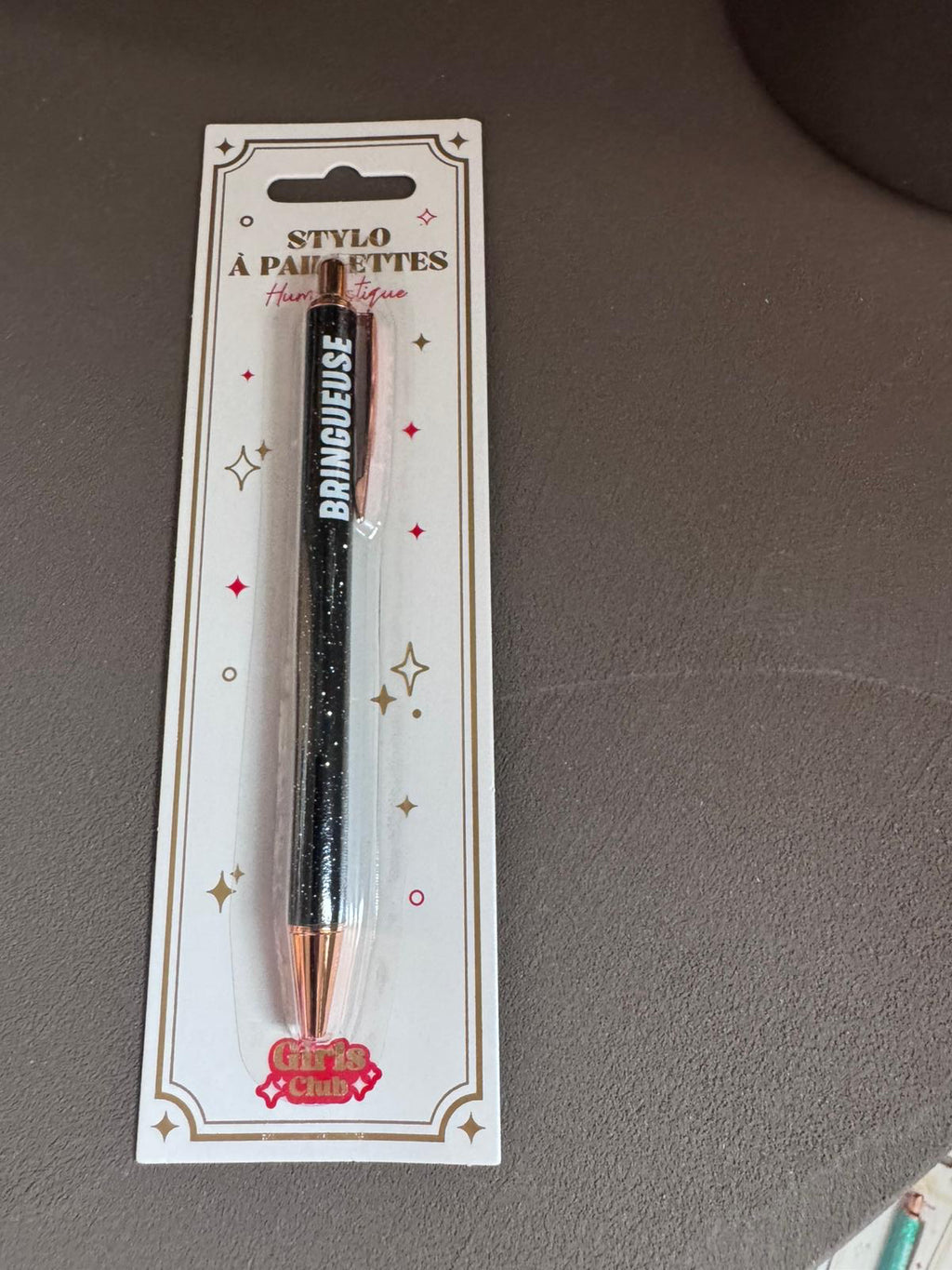 Bic à paillettes