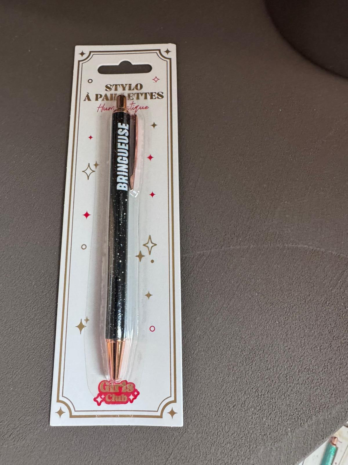 Bic à paillettes