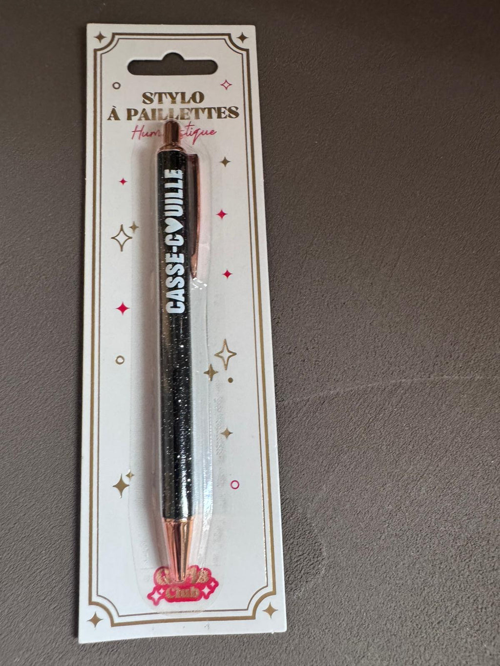 Bic à paillettes