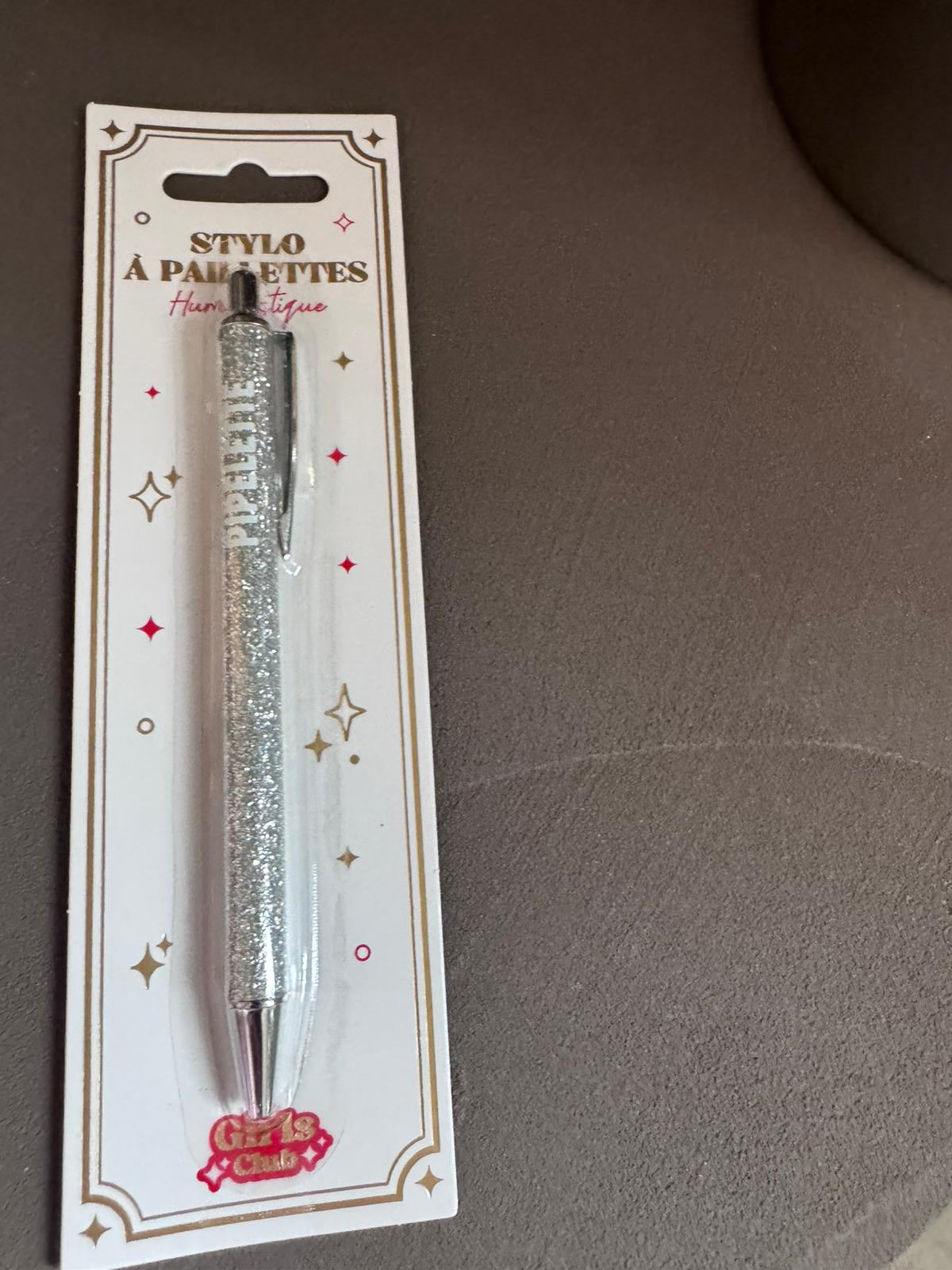 Bic à paillettes