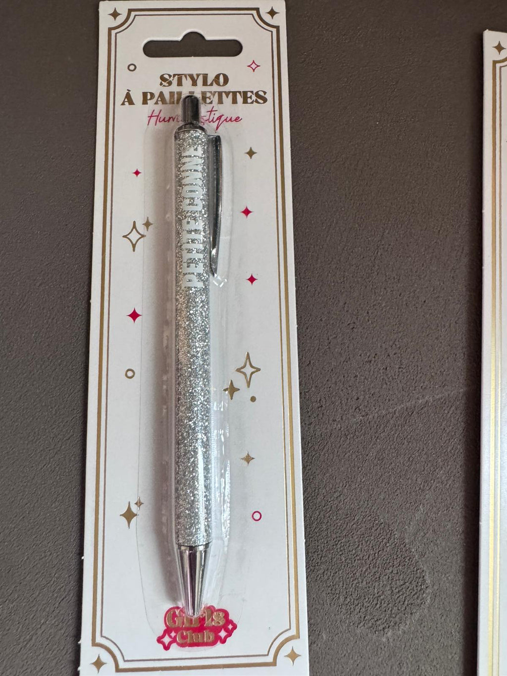 Bic à paillettes