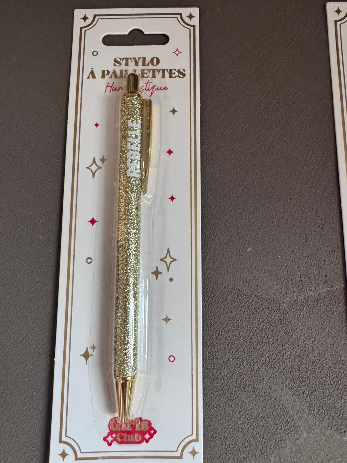 Bic à paillettes