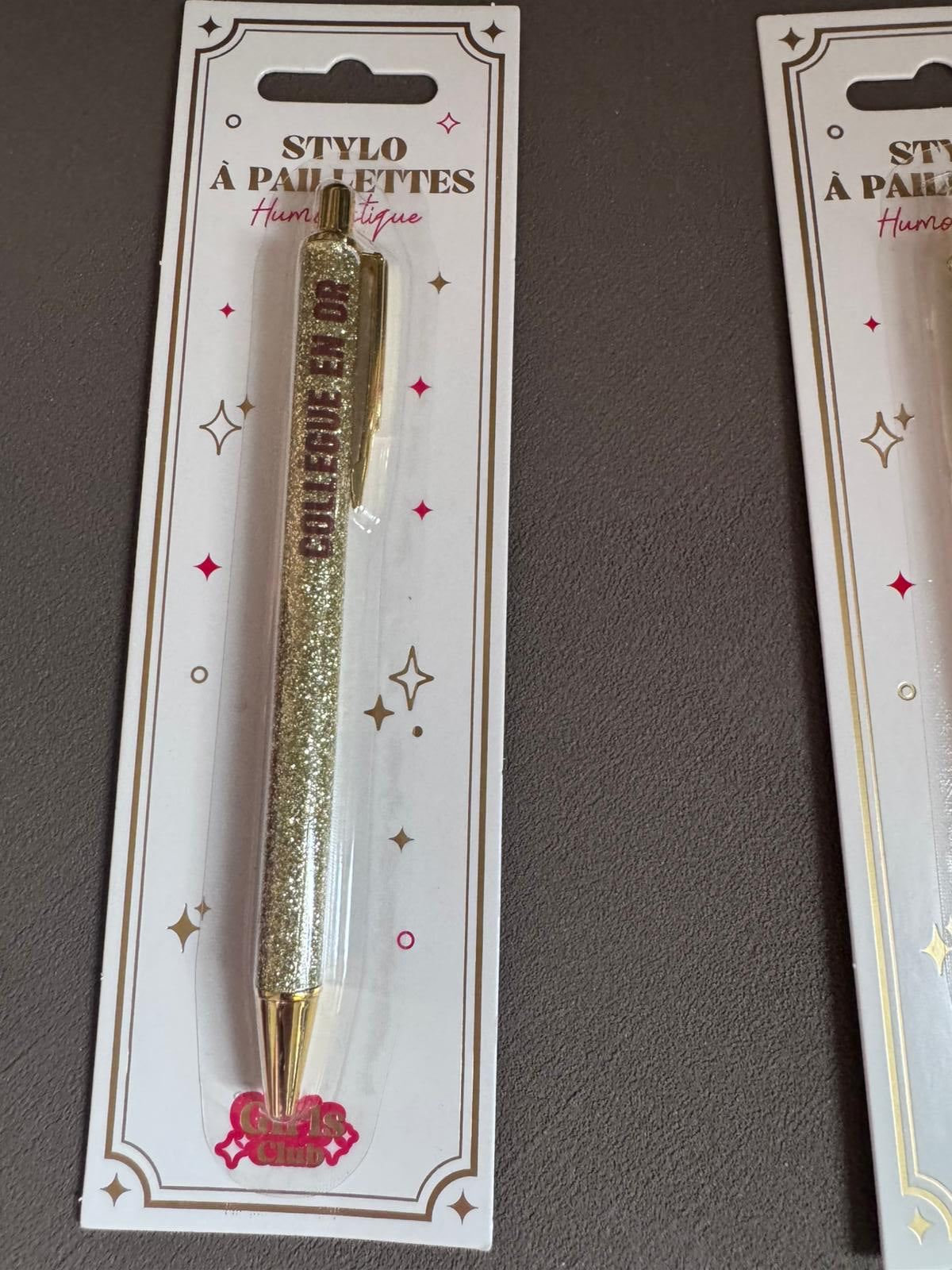 Bic à paillettes