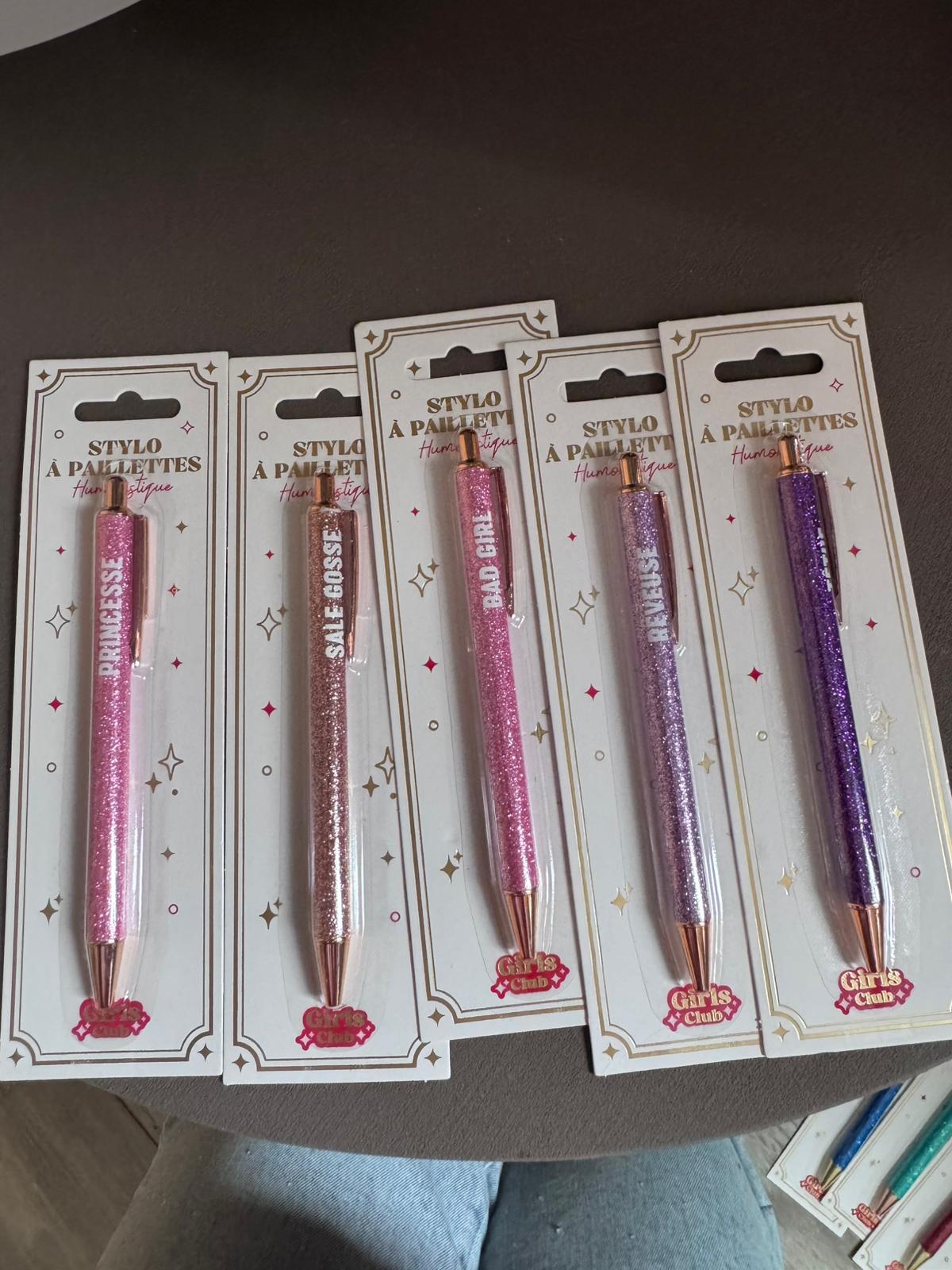 Bic à paillettes