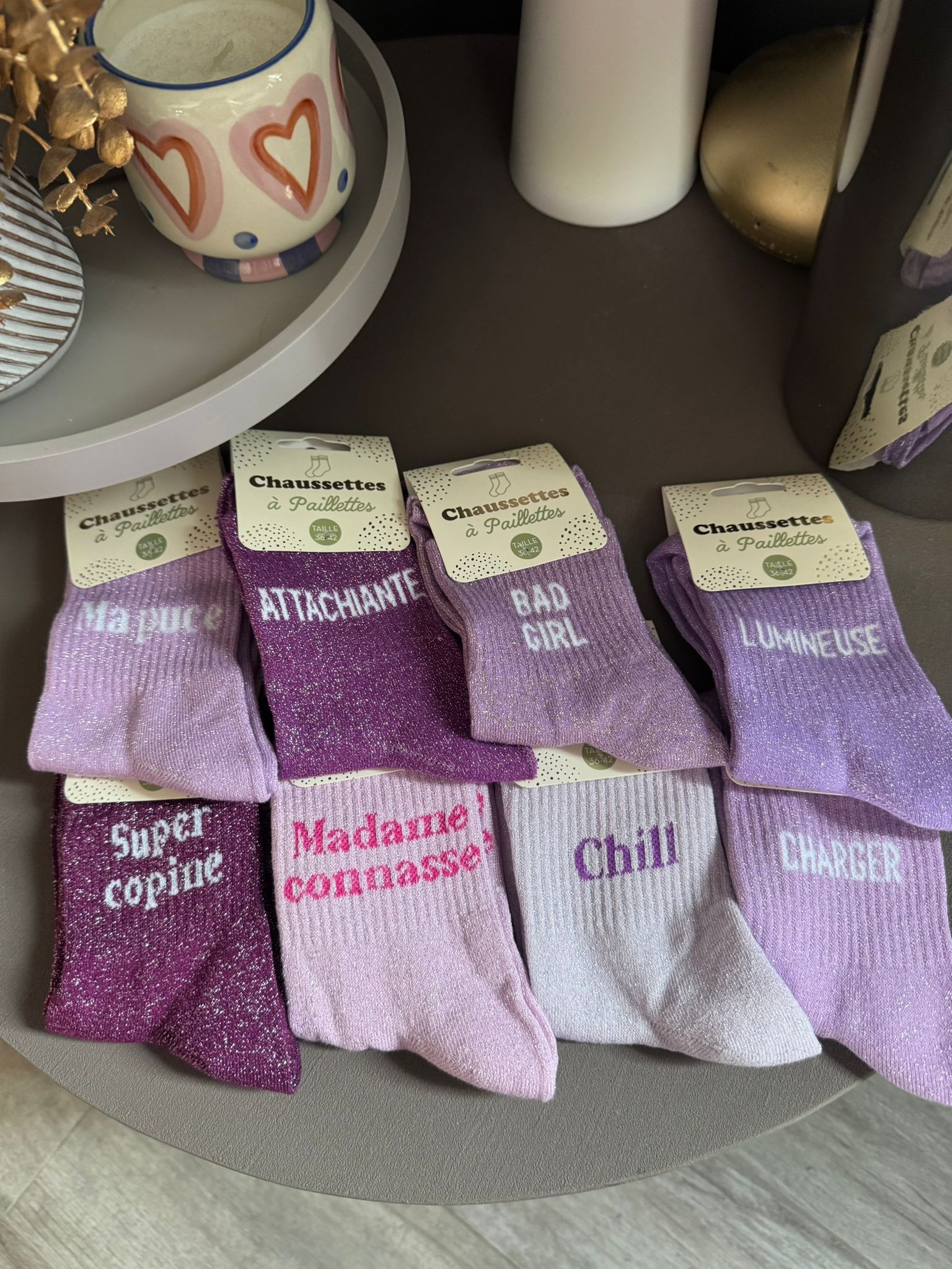 Chaussettes à paillettes