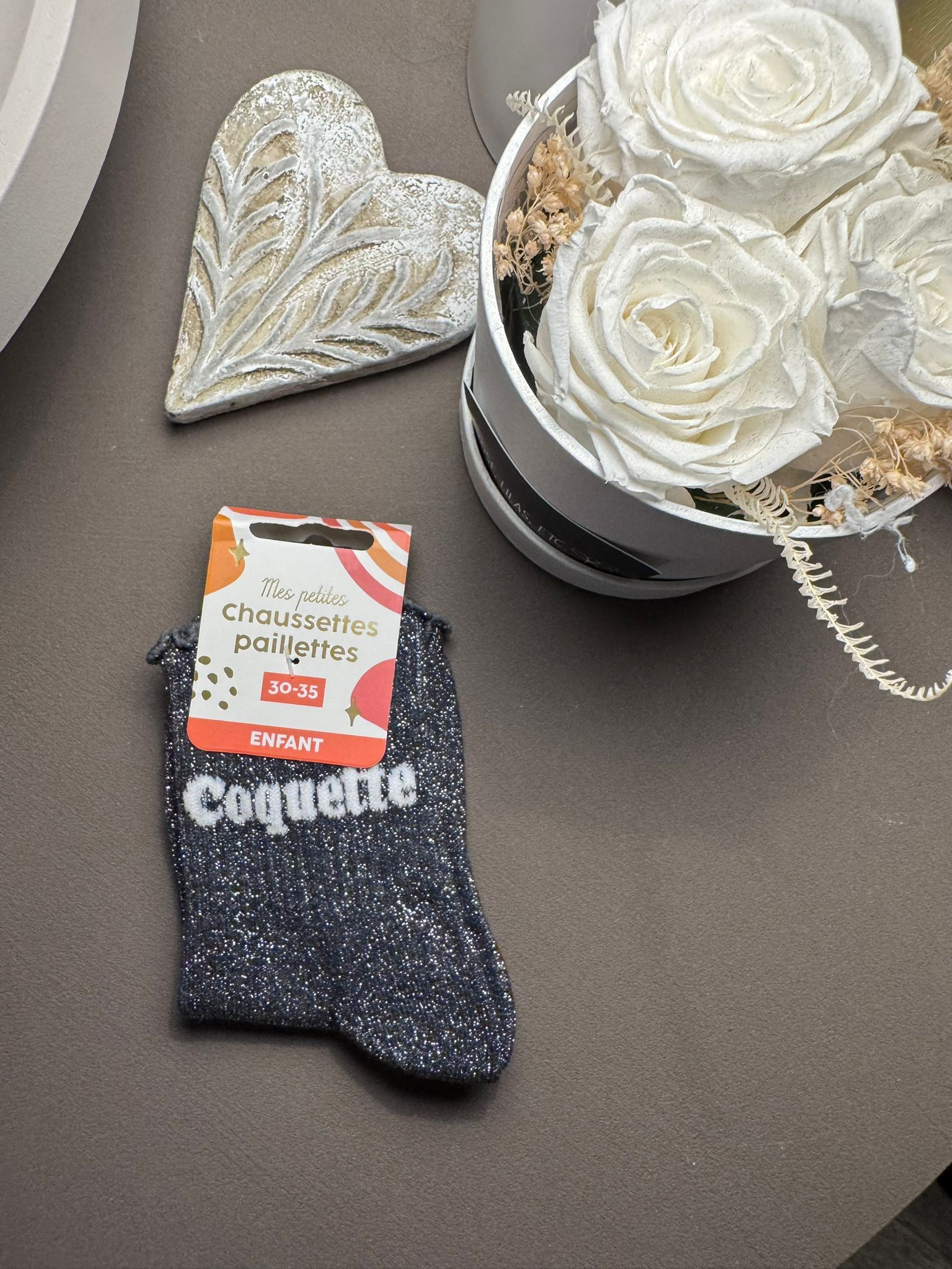 Chaussettes à paillettes fille