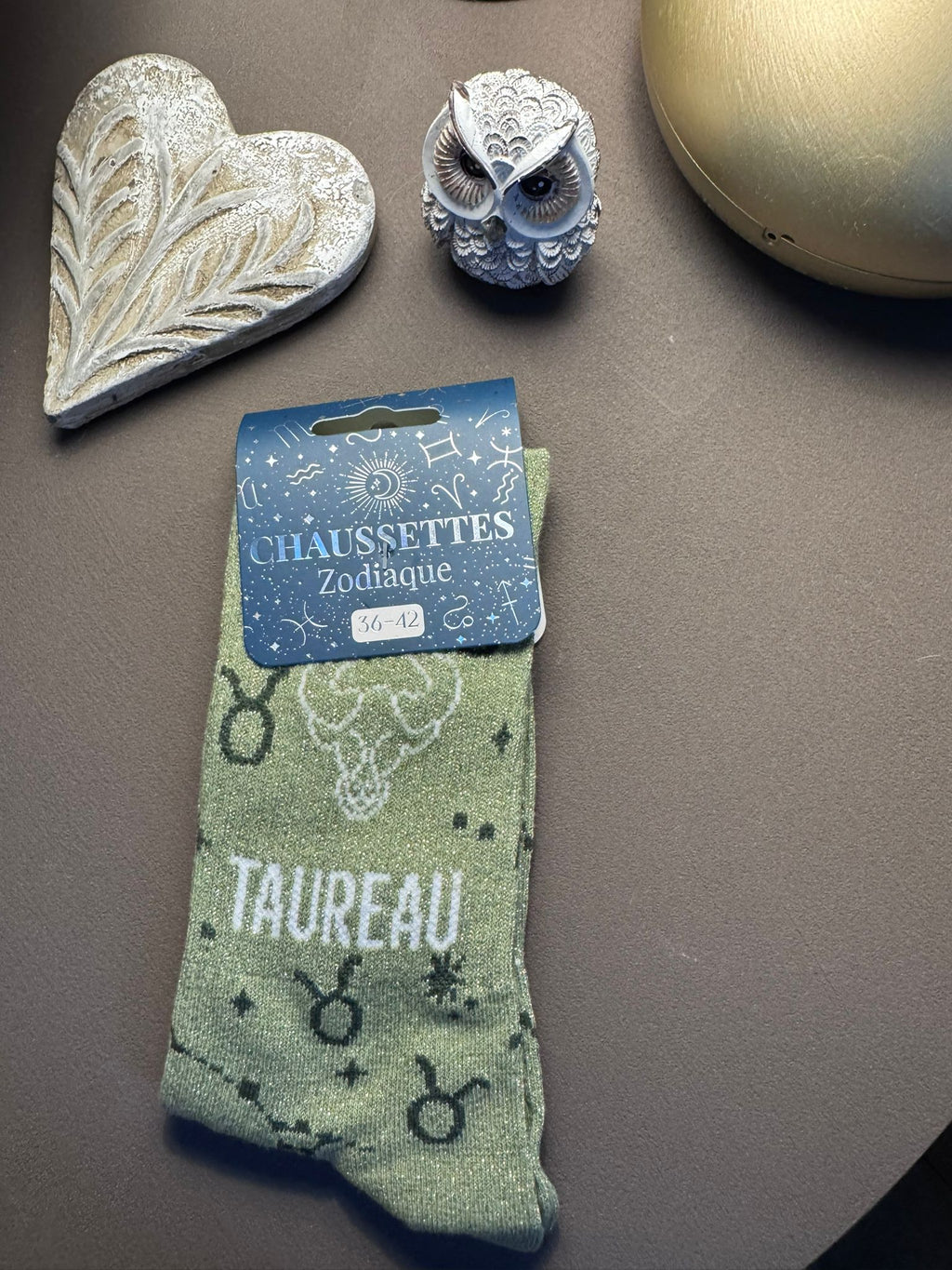 Chaussettes à paillettes signe astro