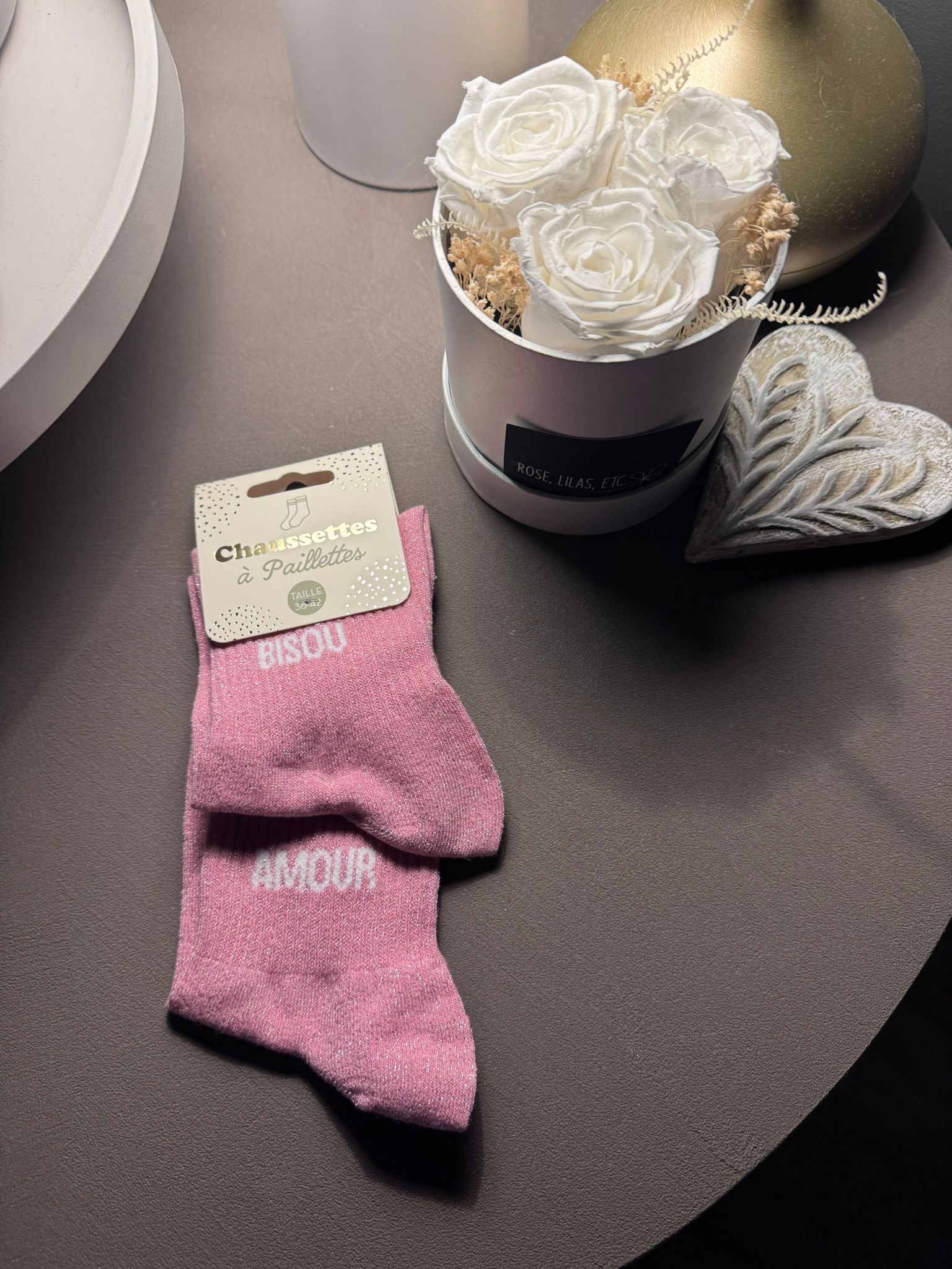 Chaussettes à Paillettes 2 mots