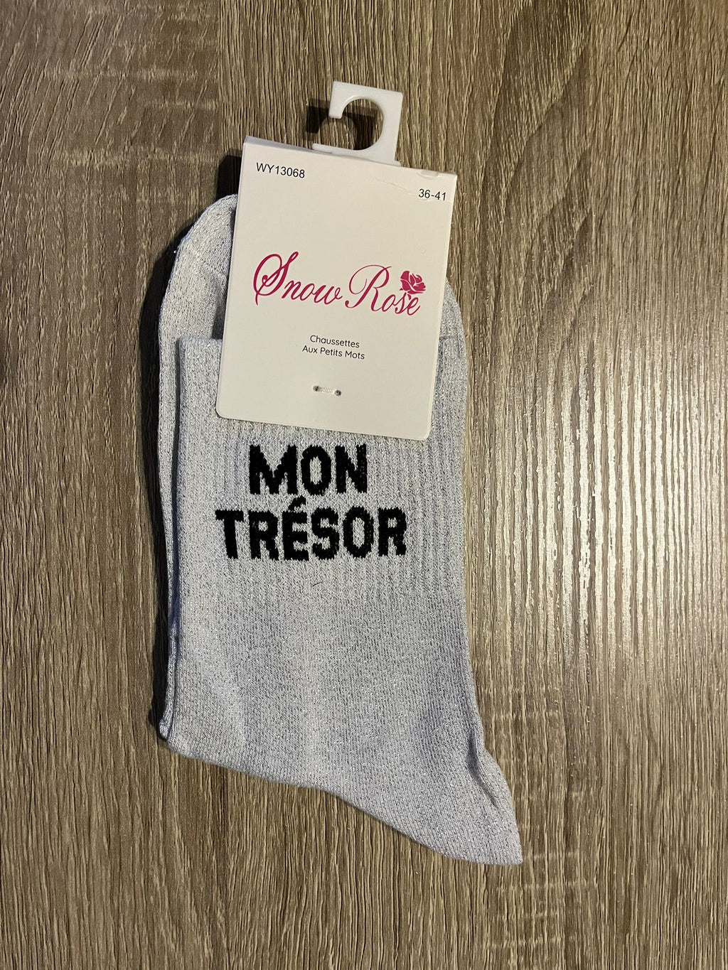 Chaussettes à paillettes mon trésor
