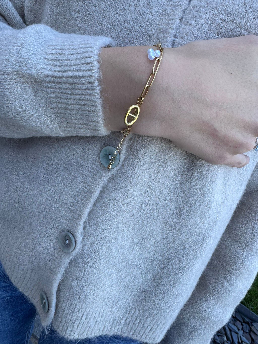 Bracelet Maillons et perles