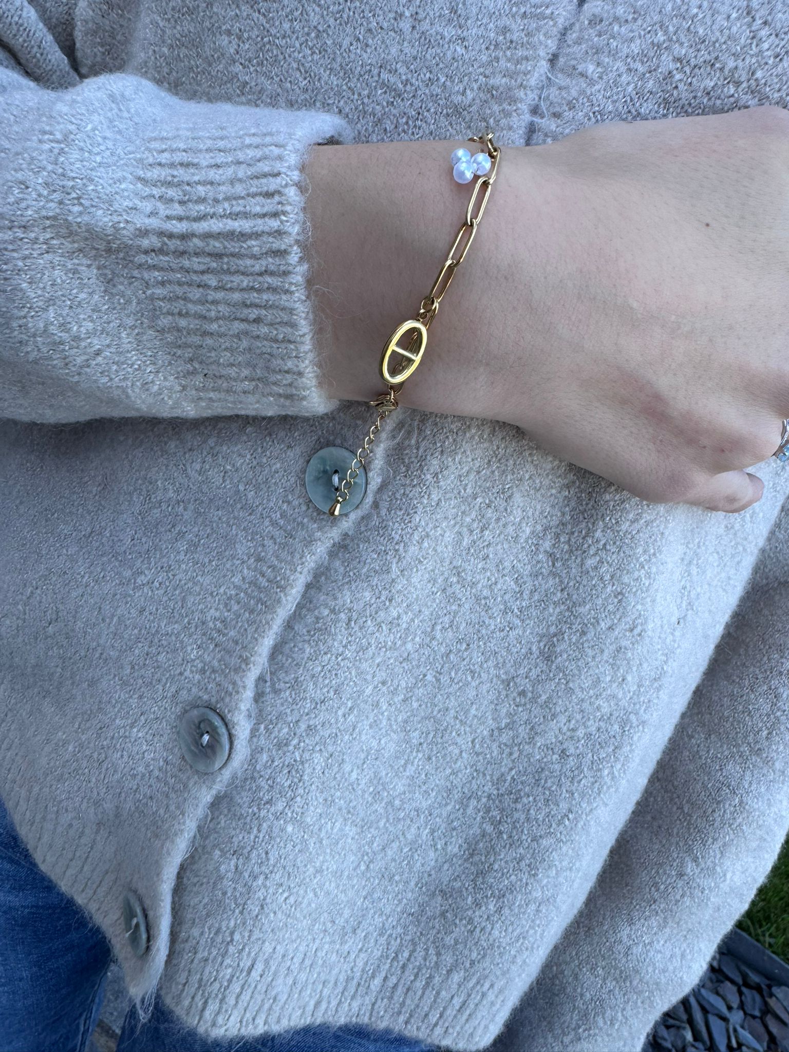 Bracelet Maillons et perles