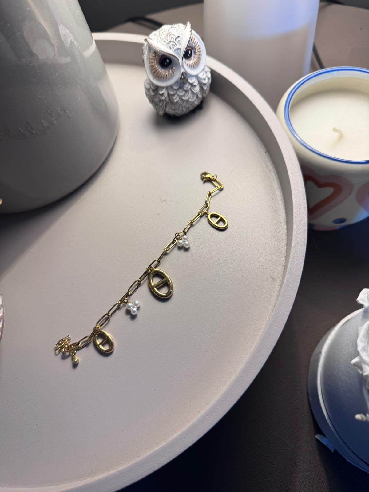 Bracelet Maillons et perles