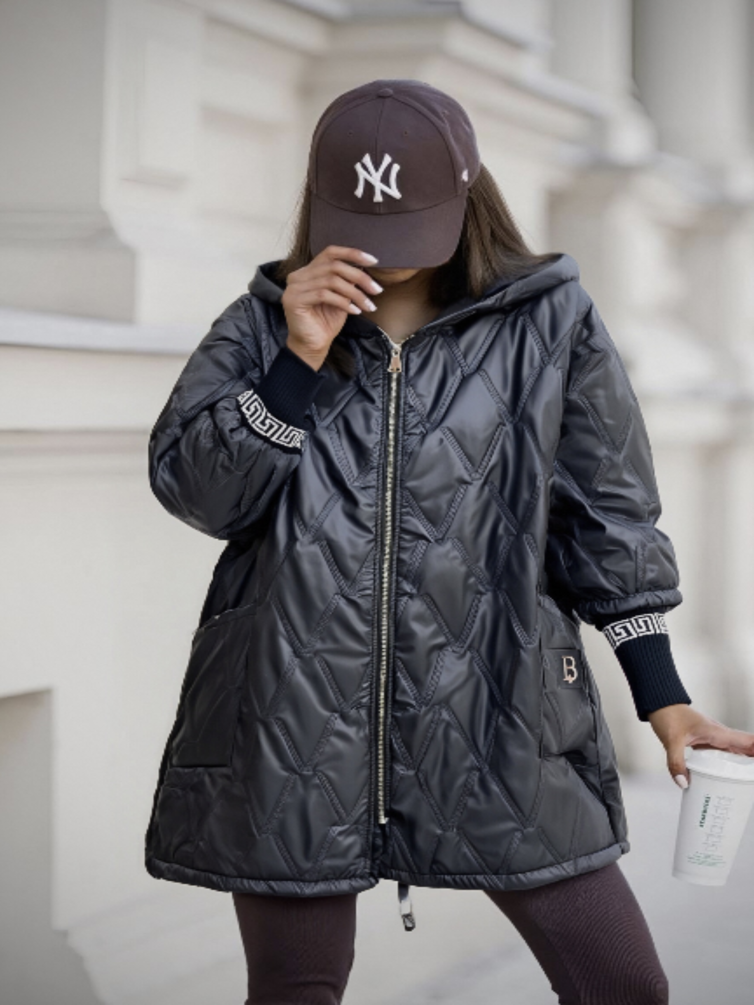 Parka manches en Tricot "Solène"