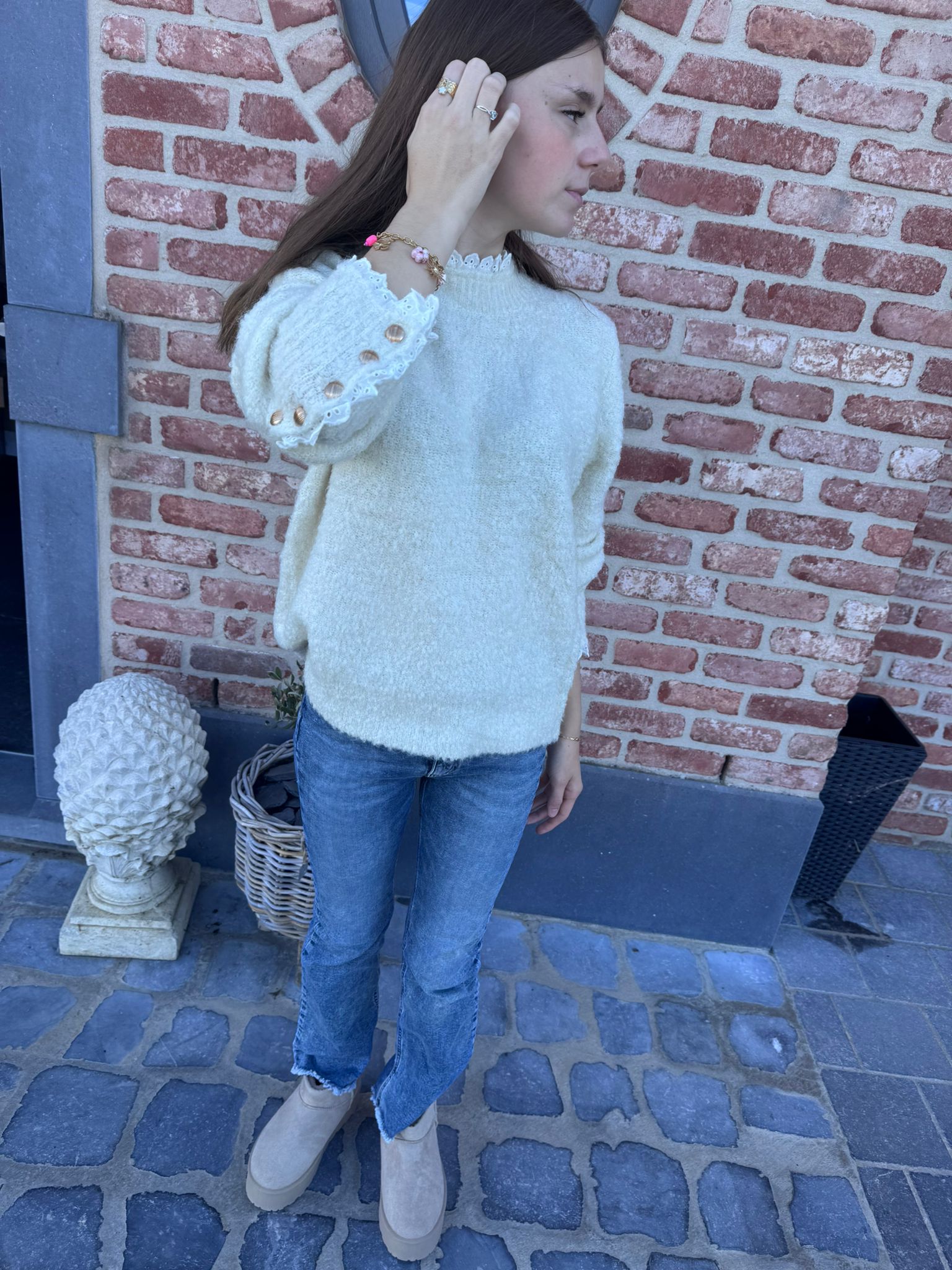 Pull dentelle Jeanne