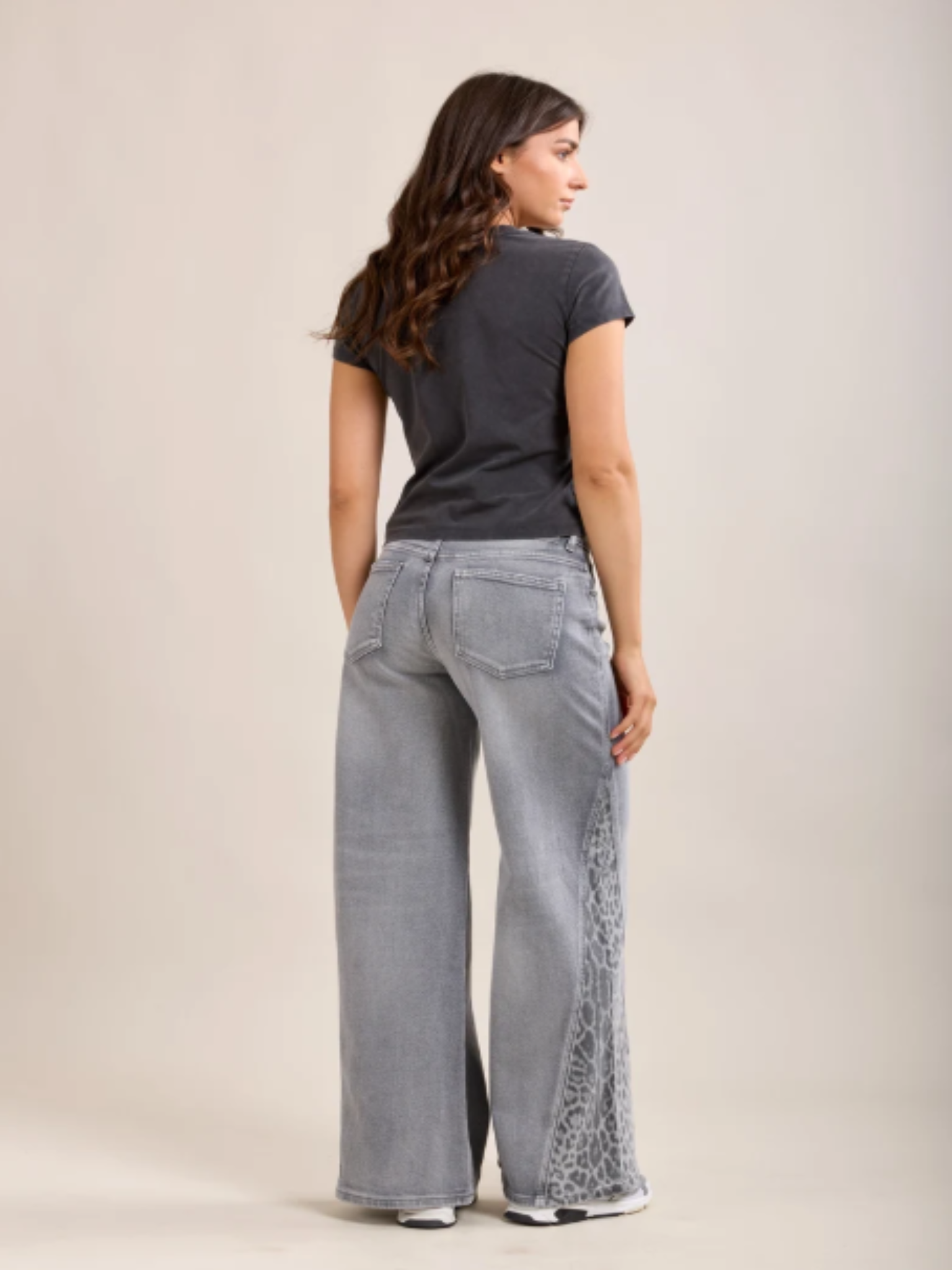 Jeans gris léopard Toxik3
